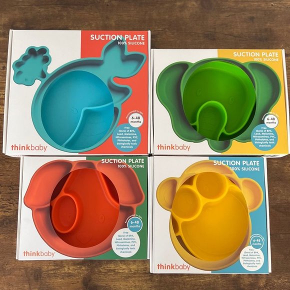 Lot of 4 - thinkbaby Suction Plates - Picture 1 of 2